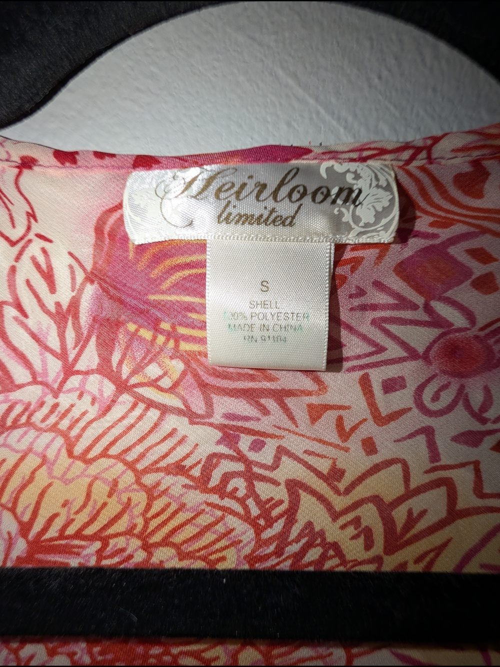 S Heirloom Limited Y2K Pink Floral Wrap Top - Picture 3 of 4